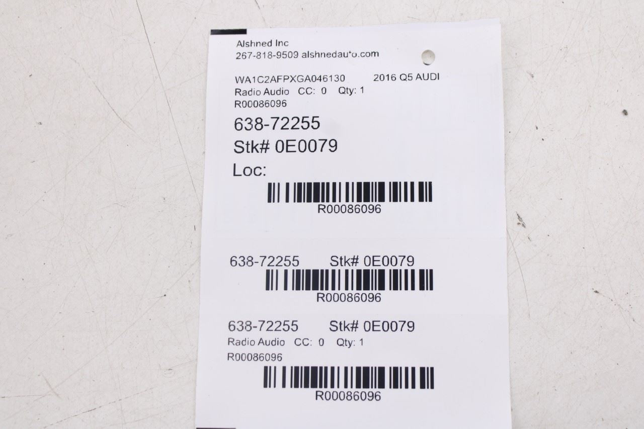 2013-2017 Audi Q5 Premium Audio Radio Amplifier Amp 8R0035223H OEM20