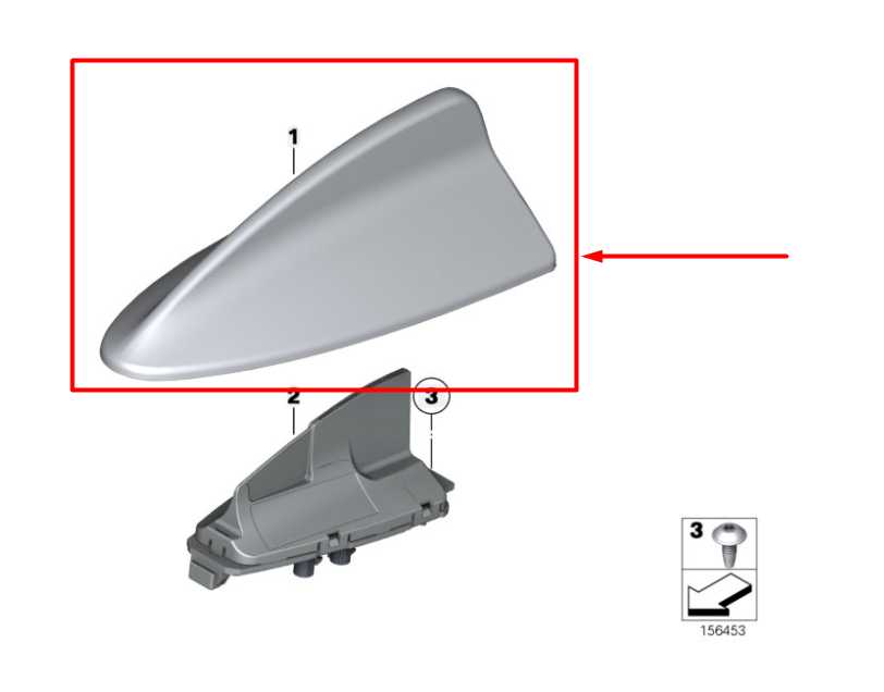 2015-2016 BMW 435I Gran Coupe Roof Exterior Shark Fin Antenna Cover 65209259440 - Alshned Auto Parts