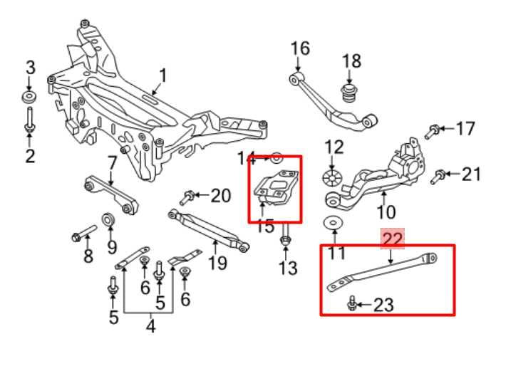 2017-22 Nissan Rogue Sport AWD Rear RH Side Knuckle Support Bracket w/ Cross Bar - Alshned Auto Parts
