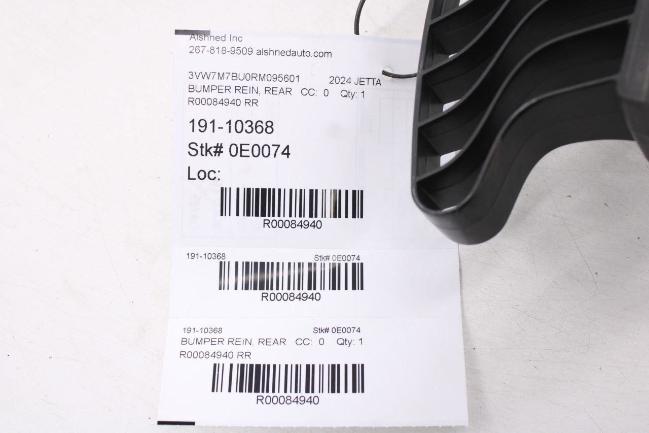 2022-2026 Volkswagen Jetta SE Rear Bumper Cover Center Support Rail 17A807863B12