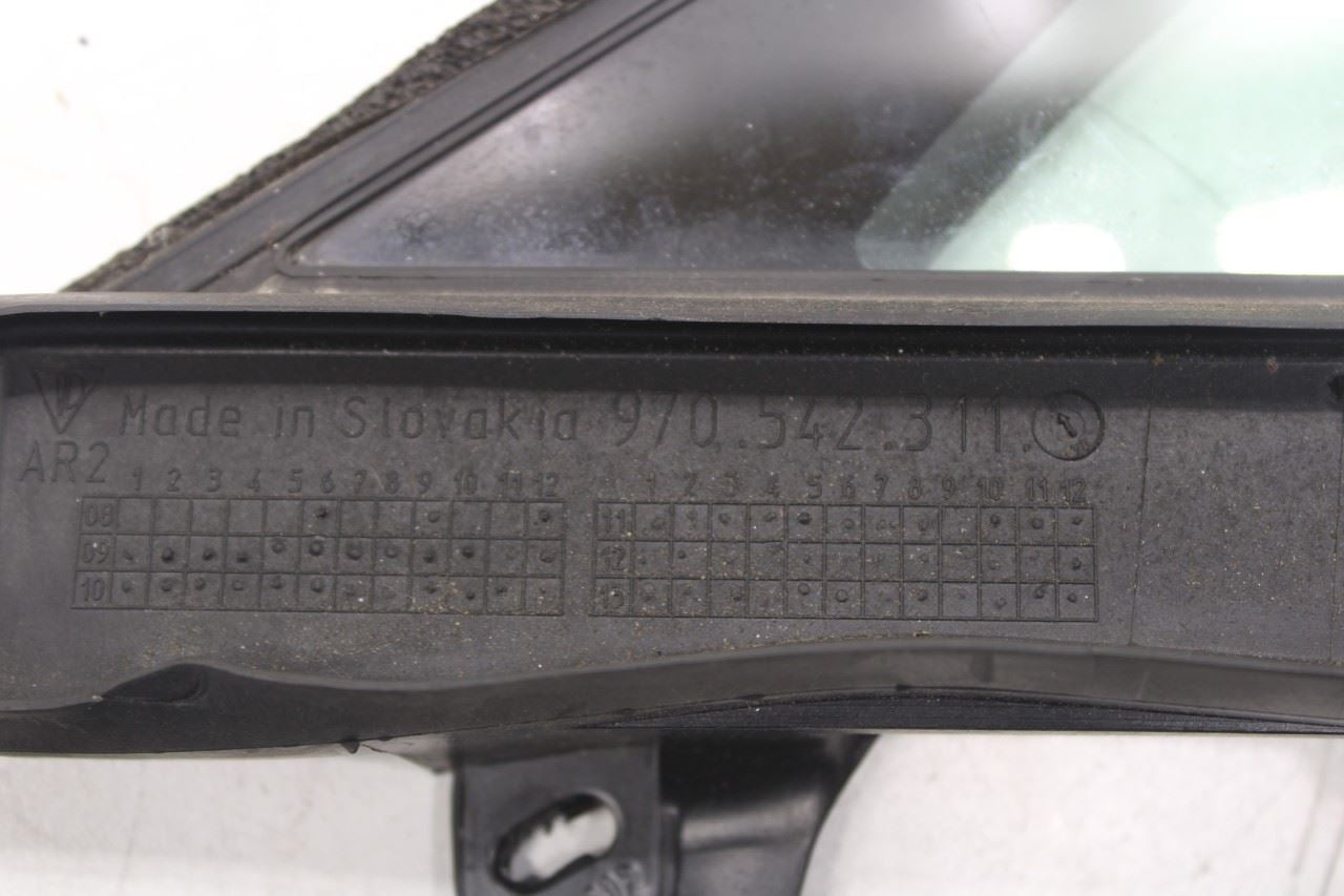 14-16 Porsche Panamera 4 Front LH Door Quarter Vent Window Glass 970-542-311-05 - Alshned Auto Parts