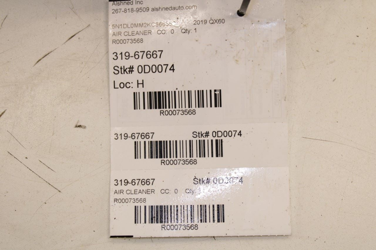 2017-2020 Infiniti QX60 Pure 3.5L Air Intake Cleaner Inlet Duct Tube 16554-6KA0A - Alshned Auto Parts