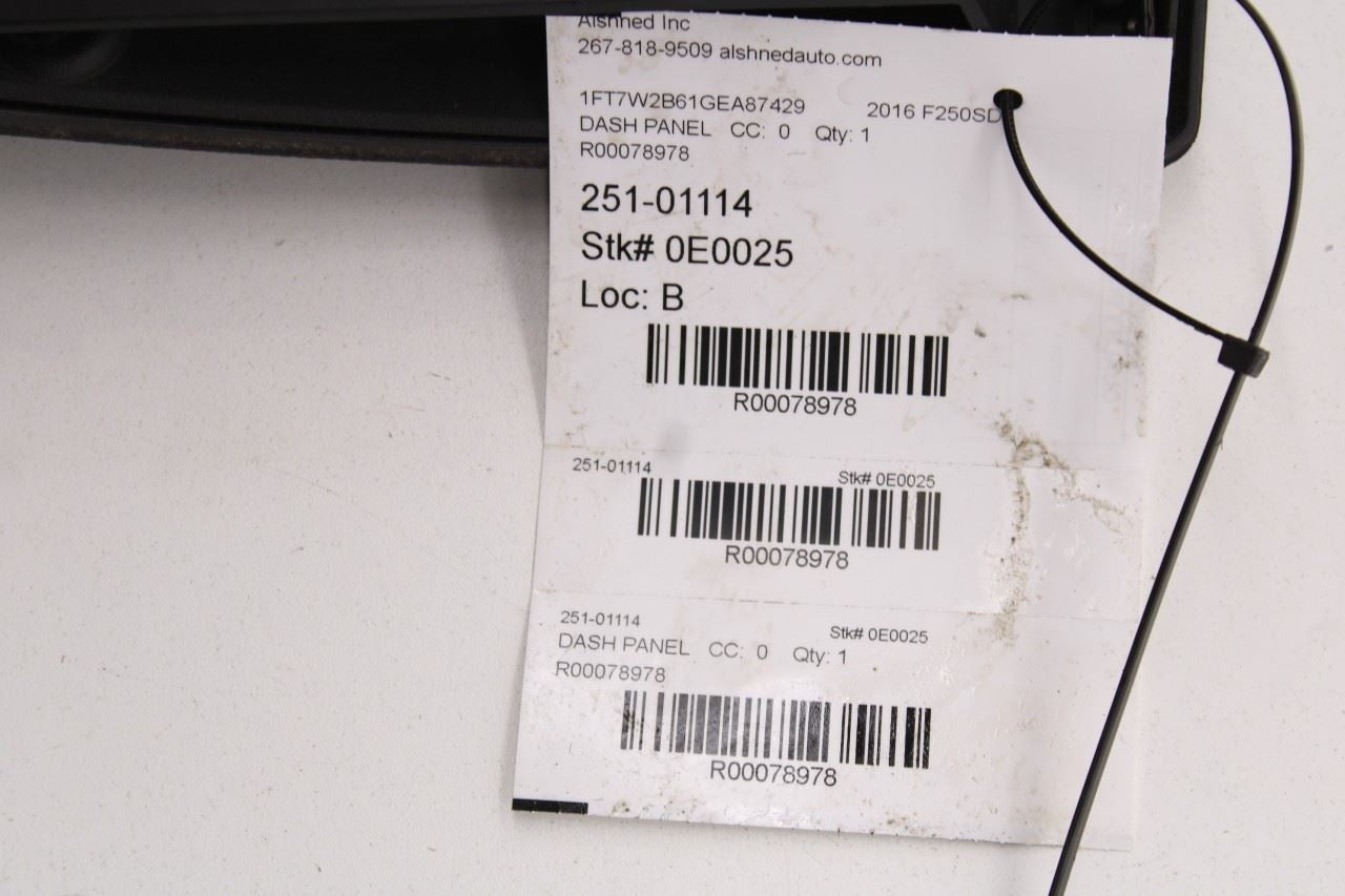 2013-16 Ford F250 Lariat Dashboard Upper Storage Compartment Box DC34-25045P64-A - Alshned Auto Parts