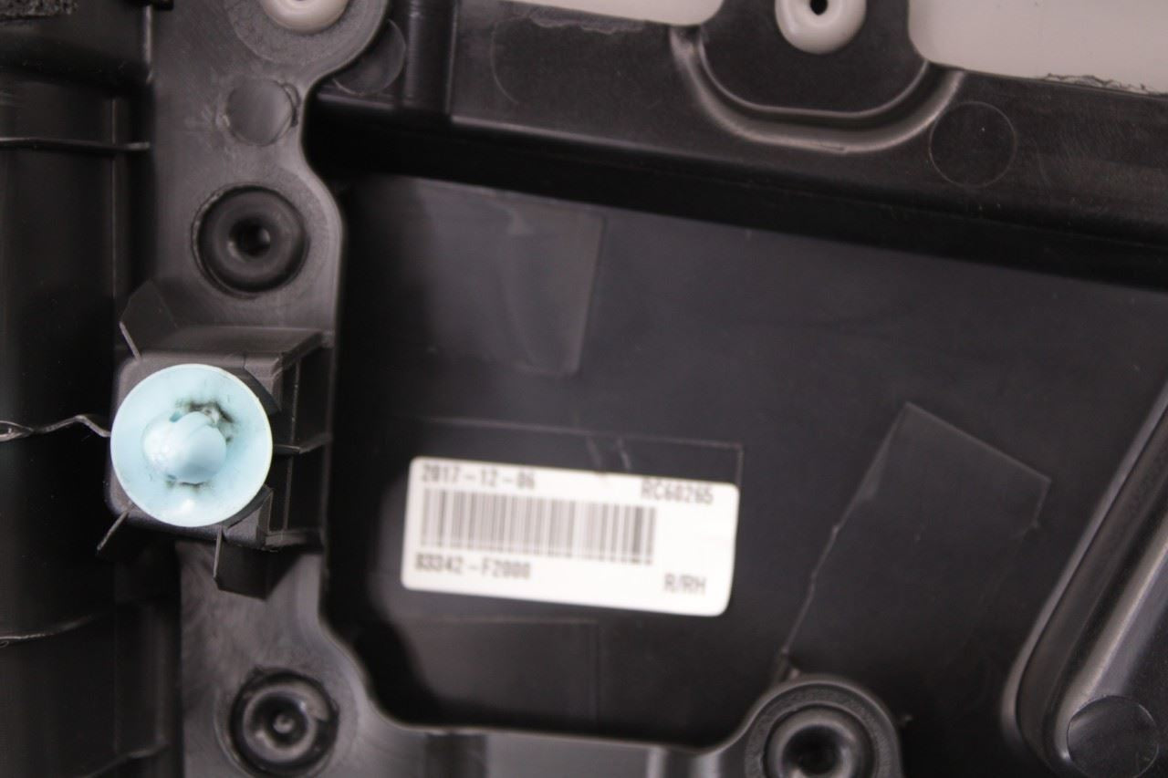 2016-18 Hyundai Elantra Value Edition Rear Right Door Trim Panel 83306-F2040-UTH - Alshned Auto Parts