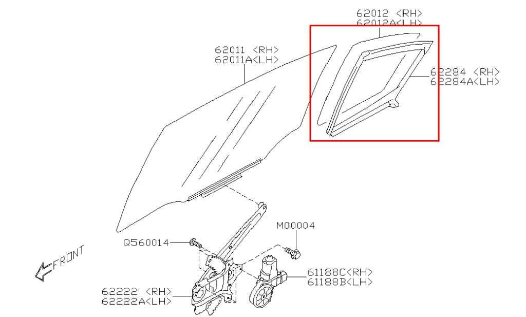 2015-21 Subaru WRX Premium Rear Right Side Door Quarter Window Glass 62012VA300 - Alshned Auto Parts