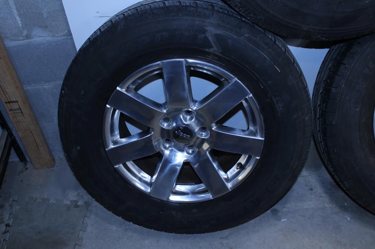 11-17 Jeep Wrangler Sahara Wheel Tire Performer CXV Sport 255/70R18 Set 5 *ReaD* - Alshned Auto Parts