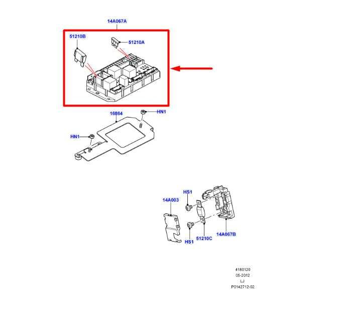 07-09 Land Rover Range Rover 4.2L Engine Bay Fuse Box Relay Module YQE500390 OEM - Alshned Auto Parts