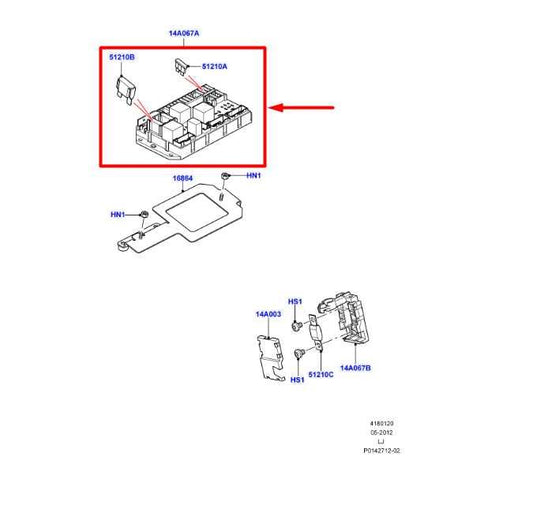 07-09 Land Rover Range Rover 4.2L Engine Bay Fuse Box Relay Module YQE500390 OEM - Alshned Auto Parts