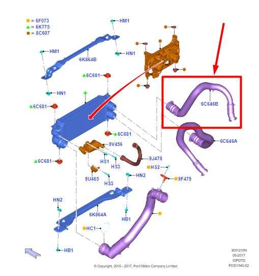 2018-2020 Ford F150 3.5L Intercooler Upper Air Duct Hose Tube FL34-6C640-JA OEM - Alshned Auto Parts