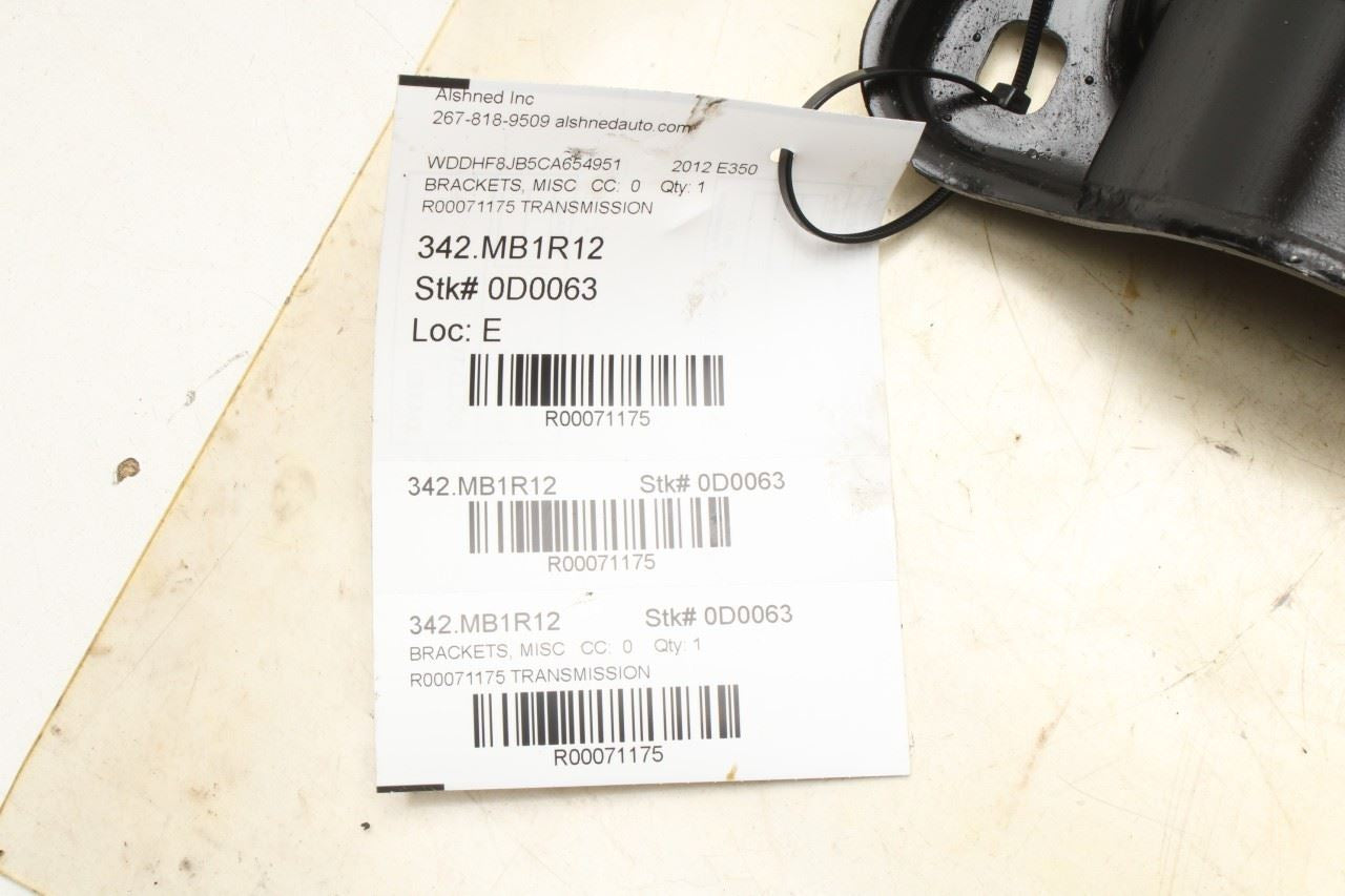 10-16 Mercedes-Benz E350 Sport 4Matic AWD Transmission Crossmember Mount Bracket - Alshned Auto Parts