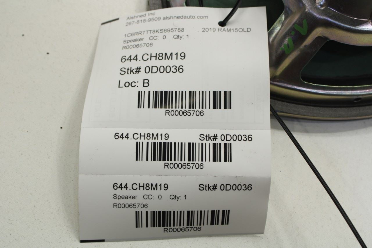 2011-2024 RAM 1500 Classic Crew Cab Front Left Door Audio Speaker 5091019AB OEM - Alshned Auto Parts