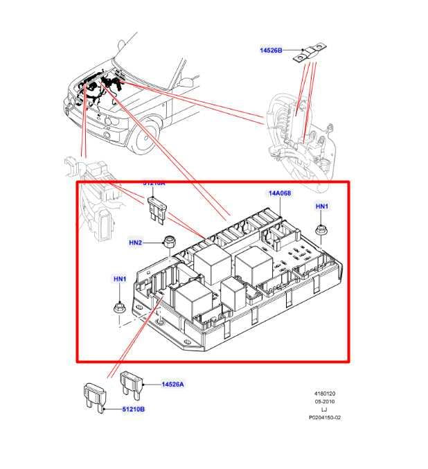 2010-2012 Land Rover Range Rover HSE 5.0L 4WD Engine Fuse Relay Junction Block - Alshned Auto Parts