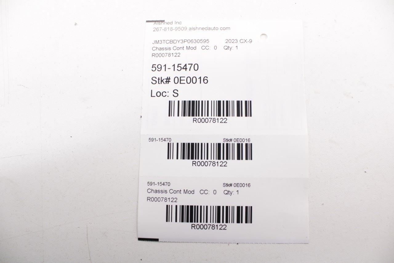 2023 Mazda CX-9 Grand Touring Transfer Case Control Module TCCU TCCM SH9N189R0K - Alshned Auto Parts
