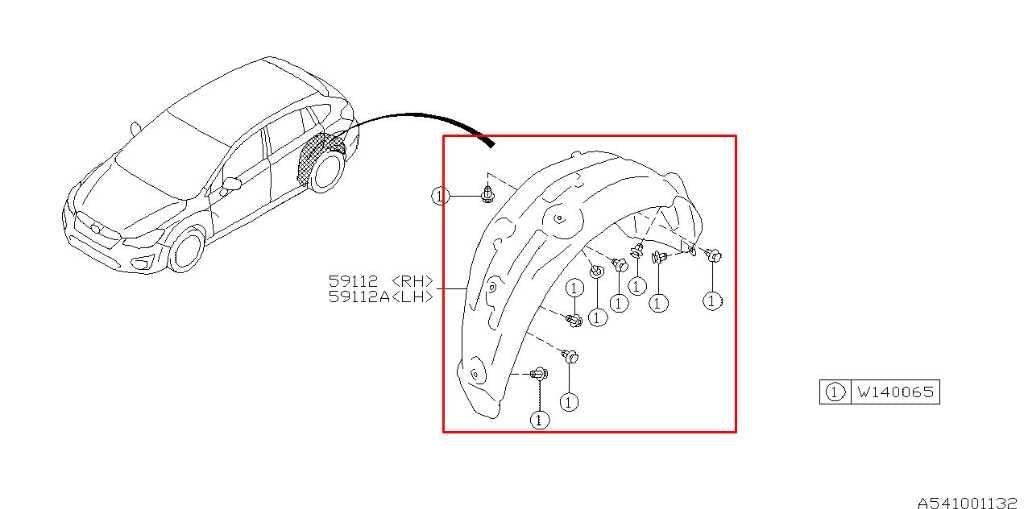 15-16 Subaru Impreza Sport Premium RR Left Wheelhouse Liner Splash Shield *ReaD*1
