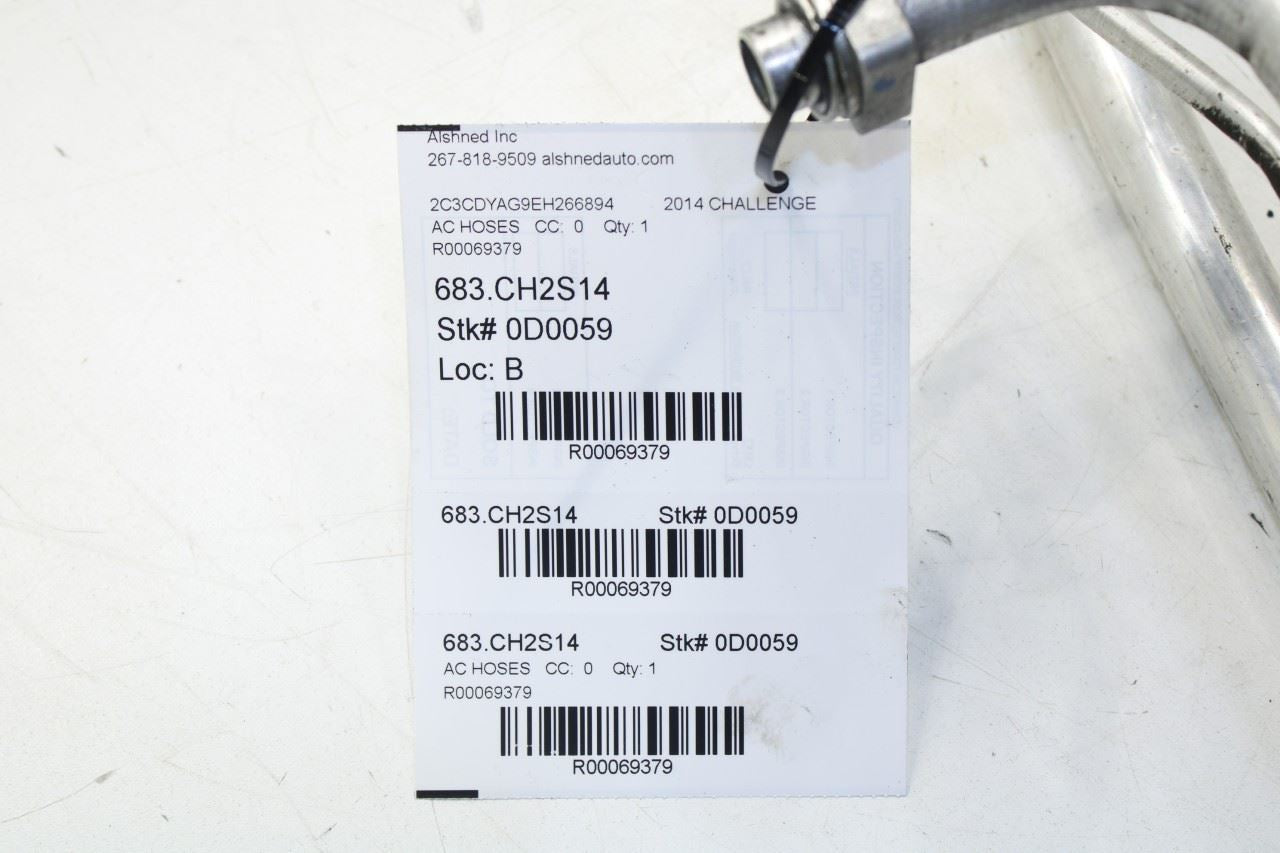 14-23 Dodge Challenger SXT 3.6L RWD AC Conditioning Suction and Liquid Hose Line - Alshned Auto Parts