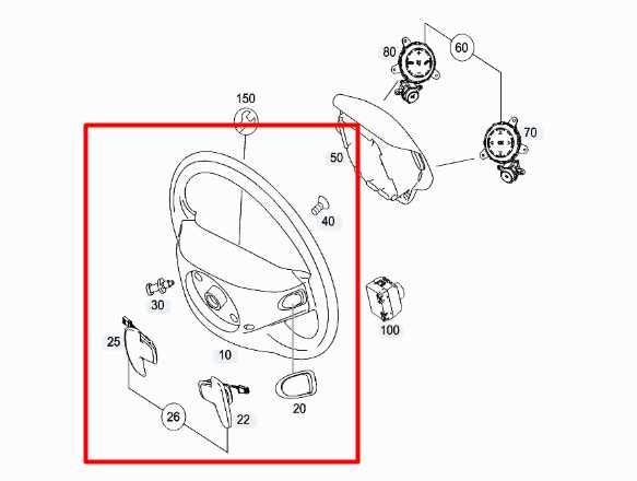 09-13 Mercedes-Benz S550 Steering Wheel Leather w/ Control Buttons 221-460-38-03 - Alshned Auto Parts