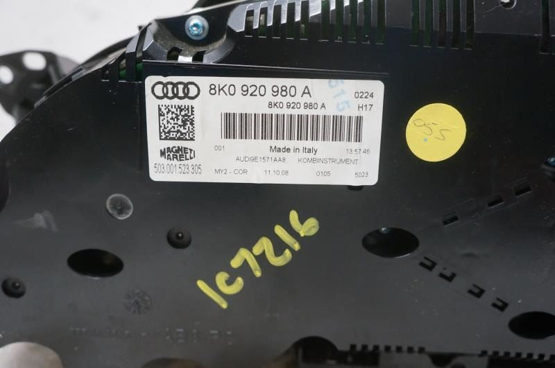 2009 Audi A4 Prestige Speed Gauge Instrument Cluster 92K Mileage 8K0-920-980-A - Alshned Auto Parts