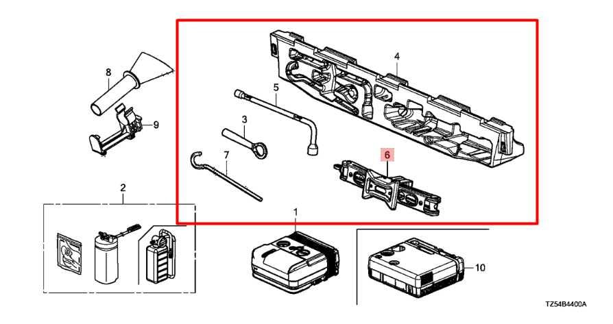 14-25 Acura MDX Advance 3.5L AWD Lift Jack and Tool Kit w/ Foam Holder Container - Alshned Auto Parts
