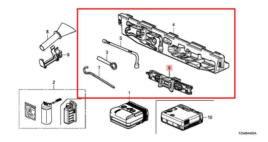 14-25 Acura MDX Advance 3.5L AWD Lift Jack and Tool Kit w/ Foam Holder Container - Alshned Auto Parts