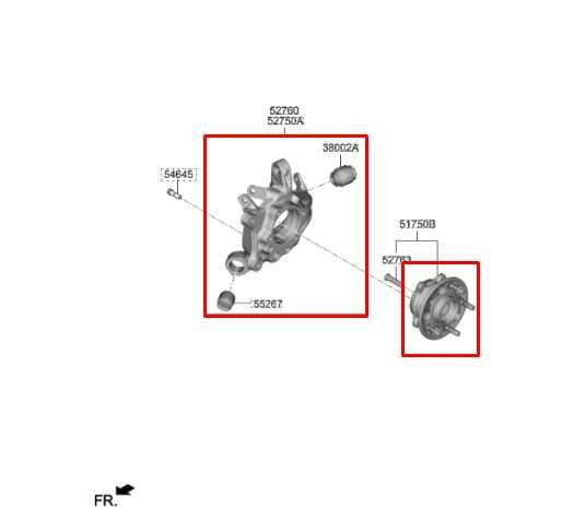 2018-2023 Kia Stinger GT1 AWD Rear Left Side Spindle Knuckle Hub 52710J5000 OEM - Alshned Auto Parts
