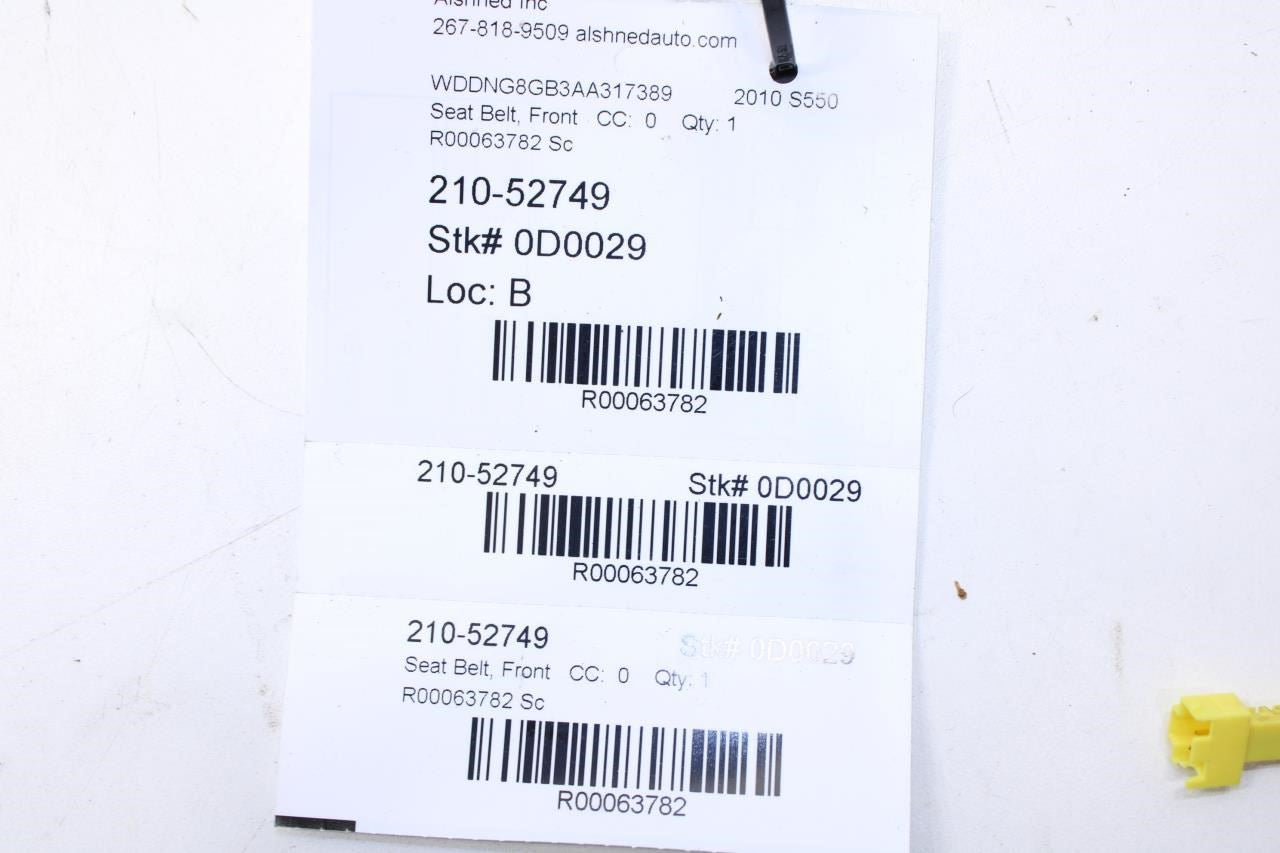 07-13 Mercedes-Benz S550 Front Left Side Seat Belt Buckle 221-860-19-69-9051 OEM - Alshned Auto Parts