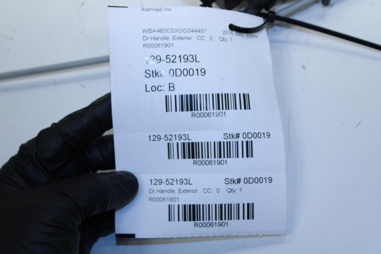 2015-16 BMW 435i Gran Coupe xDrive Rear LH Side Door Exterior Handle 51210445185 - Alshned Auto Parts