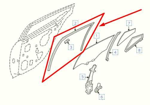 2019-2024 Nissan Altima Rear Right Door Window Glass Run Channel 82330-6CA0A OEM - Alshned Auto Parts