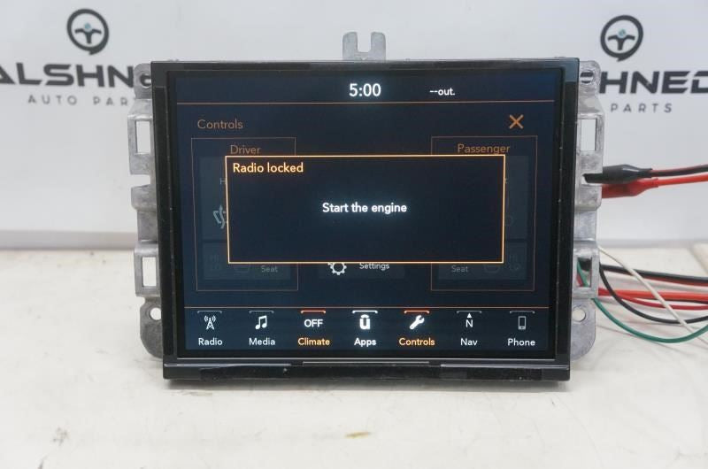 2019 Jeep Cherokee 8.4'' Display Audio Radio Receiver 68289299AH OEM - Alshned Auto Parts