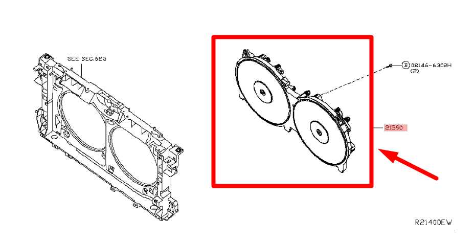 13-18 Nissan Altima SR 2.5L Dual Radiator Cooling Fan Motor Assy 21481-3TB0B OEM - Alshned Auto Parts