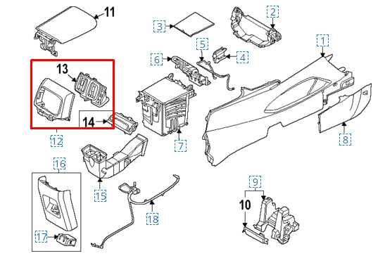 2022-2025 Hyundai Tucson SEL Console Back Trim Panel w/ Air Vent 97040-CW000-NNB - Alshned Auto Parts