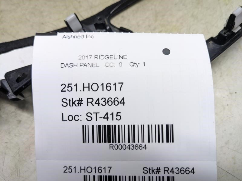 2017-2020 Honda Ridgeline Front Right Dashboard Trim Bezel 77220-TG7-A0 OEM - Alshned Auto Parts