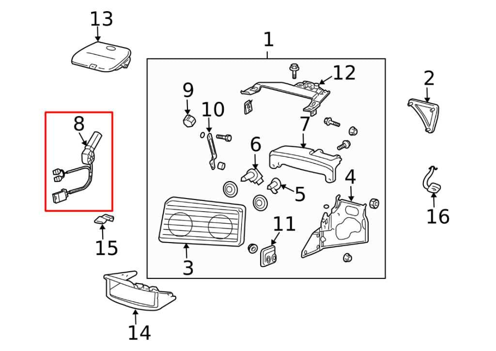 1997-2000 Chevrolet Corvette 5.7L Front Right Side Headlight Lamp Actuator Motor - Alshned Auto Parts