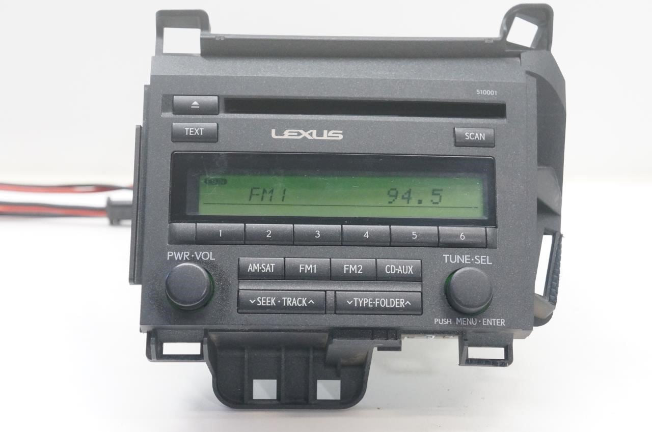 2014-2017 Lexus CT200H Panasonic Radio Faceplate Control w/ Receiver 86120-76051 - Alshned Auto Parts