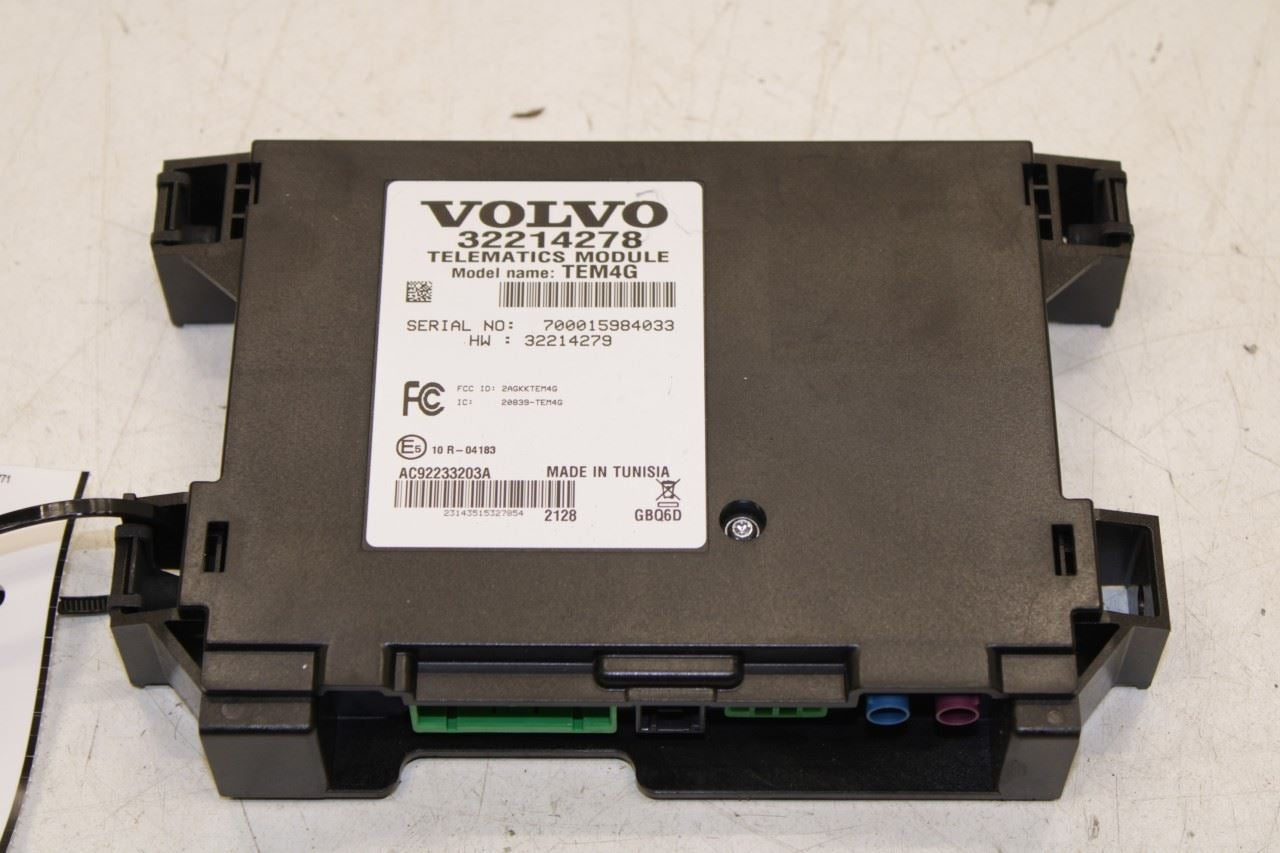 2015-2018 Volvo S60 T5 Premier Telematics Communication Control Module 32214278 - Alshned Auto Parts