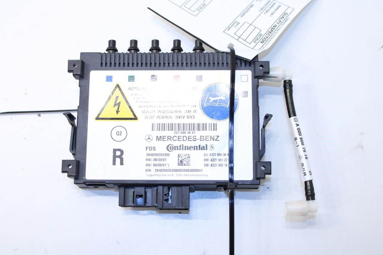 07-2013 Mercedes-Benz S550 Front Right Dynamic Seat Control Module 221-900-36-01 - Alshned Auto Parts