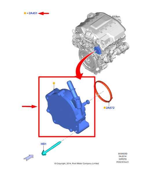 2013-2016 Ford F150 Platinum 3.5L EcoBoost Vacuum Pump DL3E-2A451-DA OEM - Alshned Auto Parts