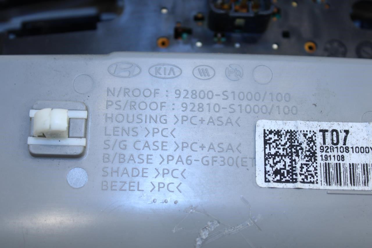 19-20 Hyundai Santa Fe Limited Overhead Console Dome Light Lamp 92810-S1000-YGE - Alshned Auto Parts