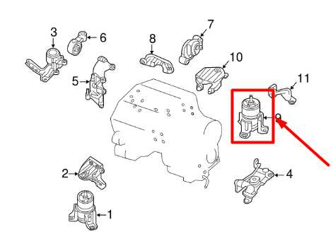 2016-2020 Infiniti QX60 3.5L FWD Rear Engine Mount Insulator 11320-3NT0A OEM - Alshned Auto Parts