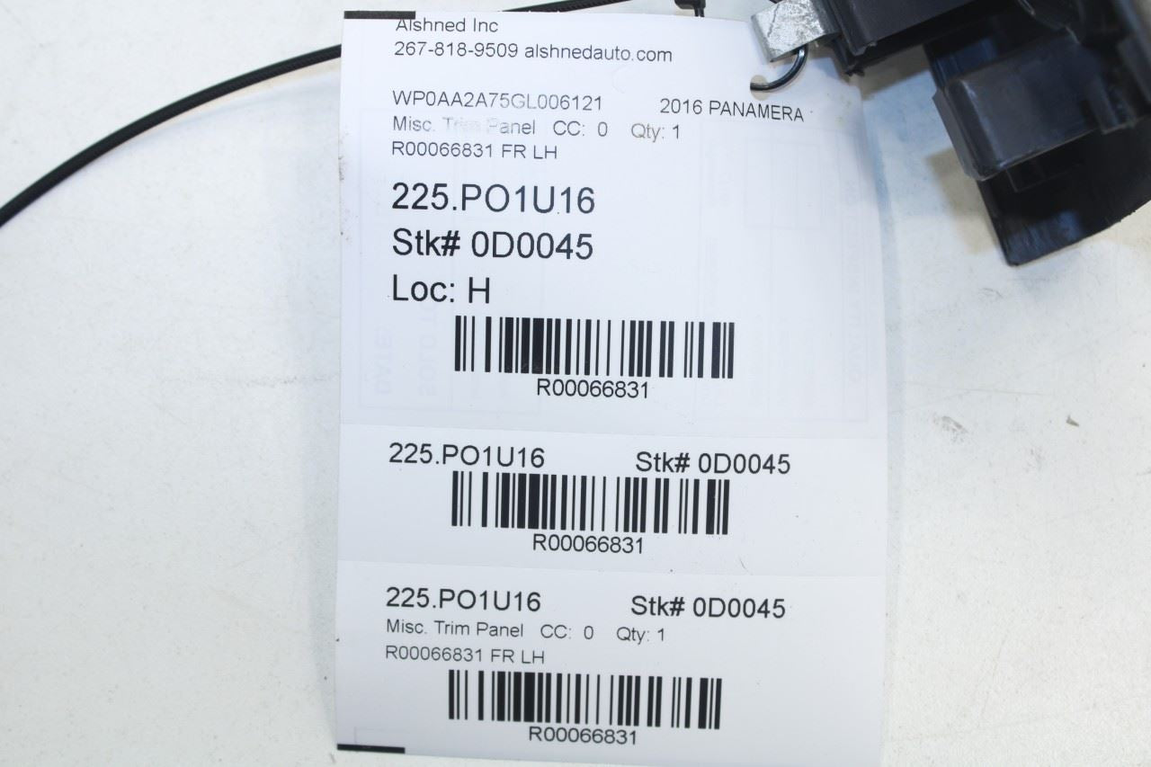 11-16 Porsche Panamera 4 Front Left Door Sill Scuff Plate 970-555-517-00-1E0 OEM - Alshned Auto Parts