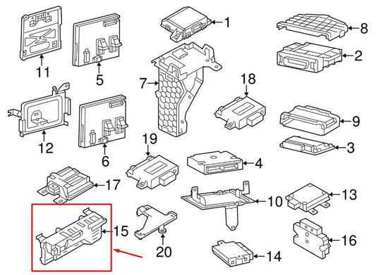 15-18 Porsche Cayenne Rear Liftgate Lid Control Module 7P5-959-107-F OEM *ReaD* - Alshned Auto Parts