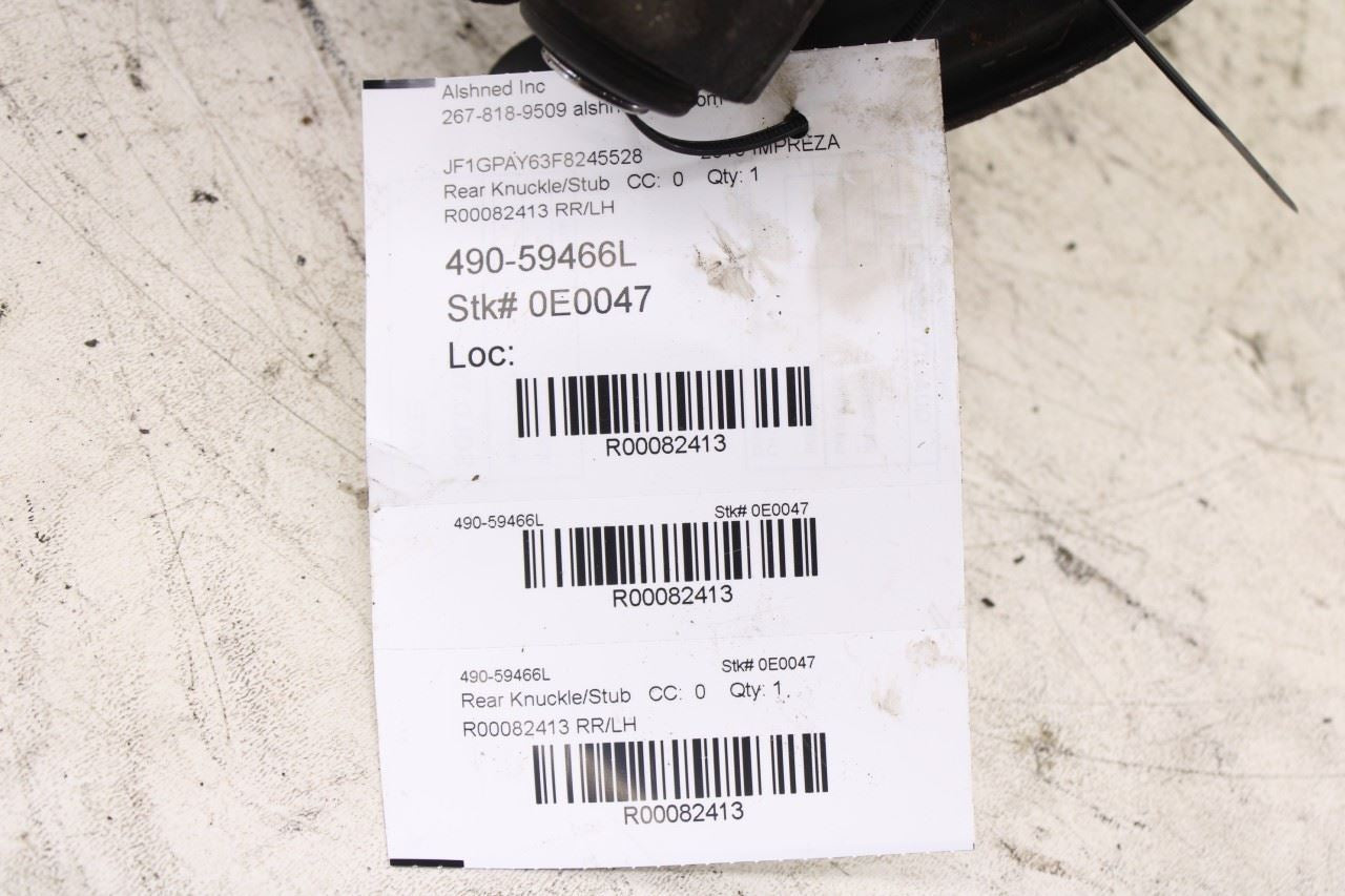 2014-2016 Subaru Impreza Sport Premium Rear Left Driver Side Spindle Knuckle Hub12