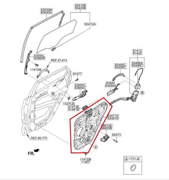 2015-21 Hyundai Tucson Value RR LH Door Window Regulator w/ Carrier 83471-D3001 - Alshned Auto Parts