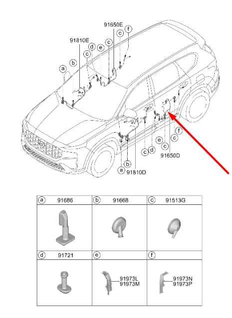 2021-2023 Hyundai Santa Fe Rear Left Driver Side Door Wire Harness 91621-S2010 - Alshned Auto Parts