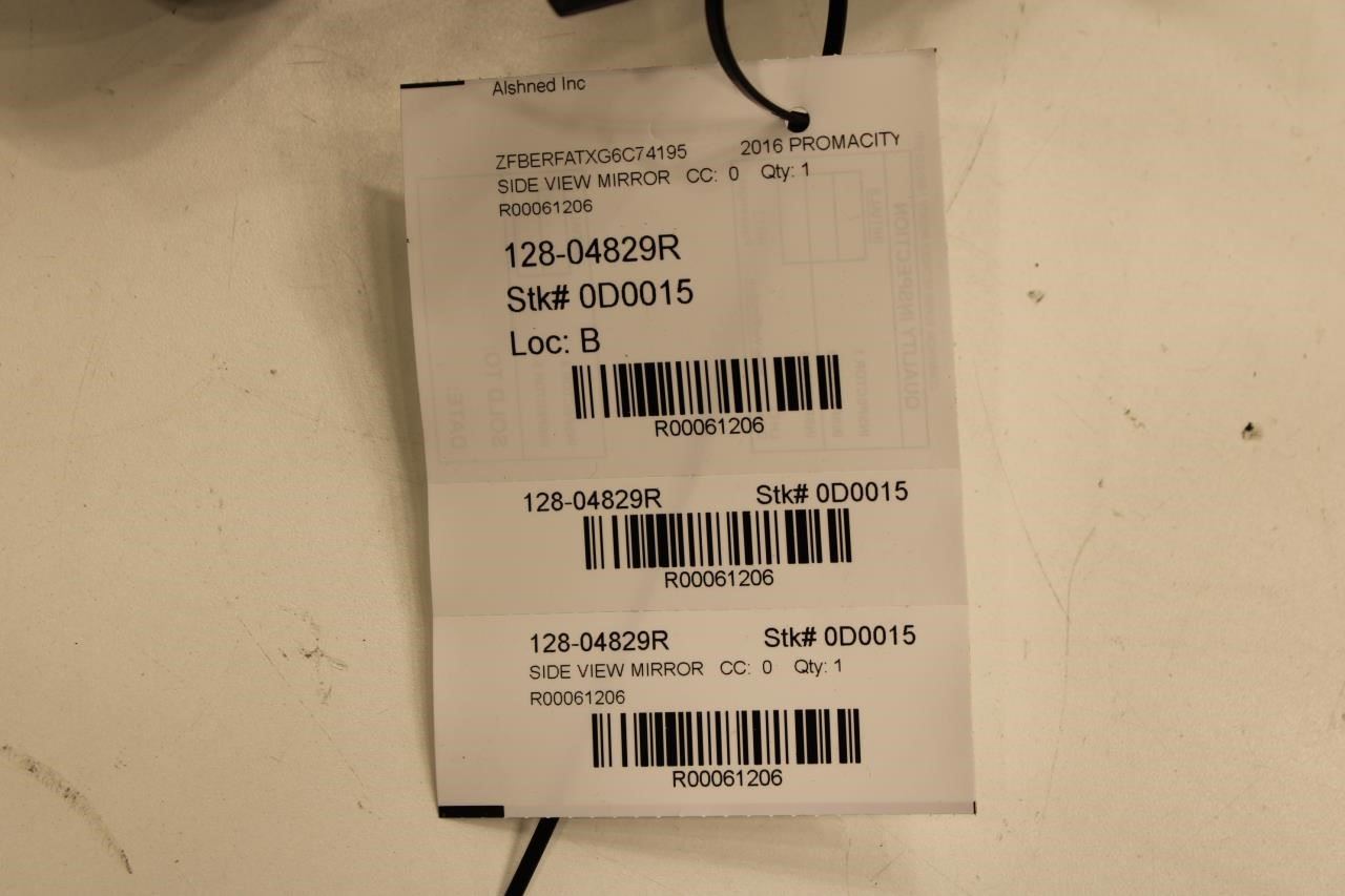 2015-22 RAM Promaster City Passenger Right Side Rear View Mirror 6ER62LXHAA OEM - Alshned Auto Parts