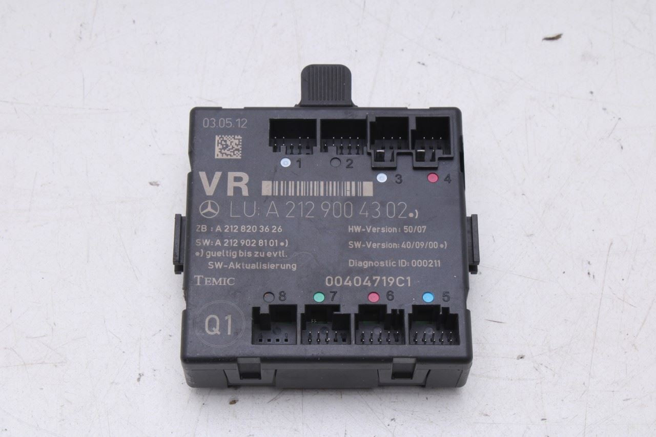 2010-2016 Mercedes-Benz E350 Sport 4MATIC Front Right Side Door Control Module - Alshned Auto Parts