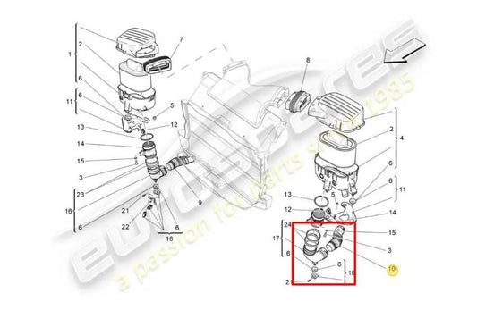 2017 Maserati Ghibli 3.0L RWD Driver LH Side Air Intake Cleaner Sleeve Duct Tube - Alshned Auto Parts