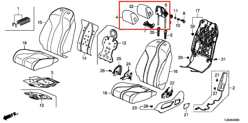 2019-2024 Acura RDX SH-AWD 2.0L AWD Front Right and Left Side Seat Headrest Set - Alshned Auto Parts