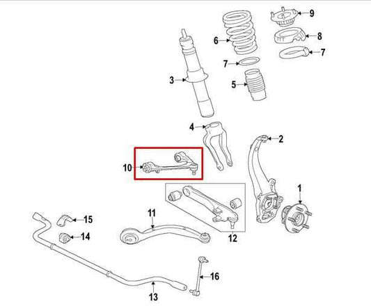 2017-2020 Jaguar XE R-Dynamic S Front Left Driver Side Upper Control Arm T4N1130 - Alshned Auto Parts