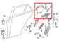 12-15 Mercedes-Benz ML350 3.5L Rear Door Driver Left Side Exterior Handle *ReaD* - Alshned Auto Parts