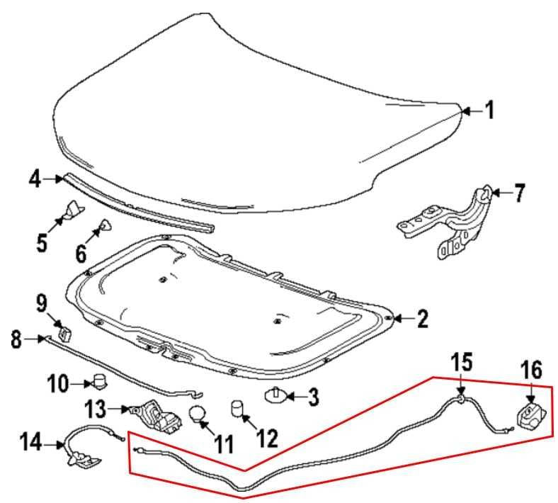 24-25 Chevrolet Trax FR Hood Bonnet Release Open Opener Handle w/ Cable 42870097 - Alshned Auto Parts